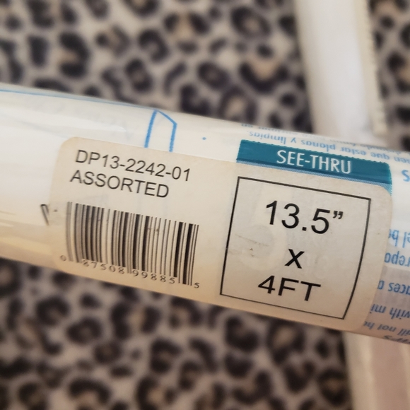 Clear Cover & Office Depot Transparent Self-Adhesive See-Thru Coverings, 4 Rolls - Picture 8 of 10